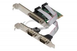 EVOLVEO Serial RS232 & LPT PCIe, rozširujúca karta KAE-RS232-LPT