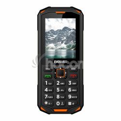 EVOLVEO StrongPhone X5, vodotesný odolný Dual SIM telefón, èierno-oranžová SGP-X5-B
