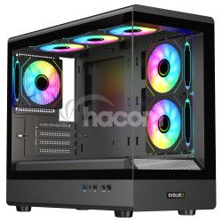 EVOLVEO Ursus, skria mATX, 6x ARGB ventiltor URSUS-BK-6