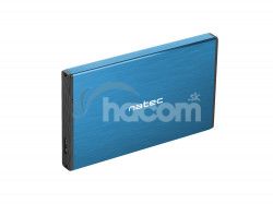 Externý box pre HDD 2,5 "USB 3.0 Natec Rhino Go, modrý, hliníkové telo NKZ-1280