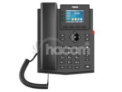 Fanvil X303-2, dvojvodi�ov� IP telef�n, 4 SIP ��ty, 2,4" farebn� displej, 3DSS X303-2