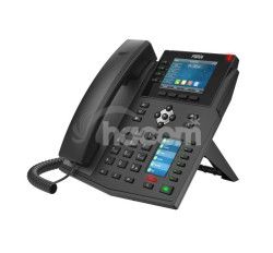 Fanvil X5U SIP telefn, 3,5" bar.disp. + 2,4" disp., 16SIP, 4link.tl., 30DSS hr., BT, dual Gbit X5U