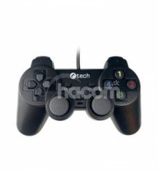 Gamepad C-TECH Callon pre PC/PS3, 2x analg, X-input, vibran, 1,8 m kbel, USB GP-05
