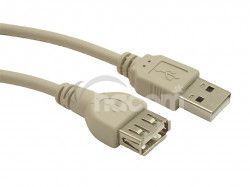 GEMBIRD predlovac kbel USB, 0,75m, siv CC-USB2-AMAF-75CM/300