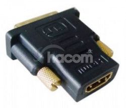 GEMBIRD redukcia HDMI-DVI-D F / M, pozlten kontakty, ierna A-HDMI-DVI-2