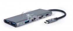 Gembird USB-C 3v1 multiport hb + HDMI+ PD A-CM-COMBO3-01