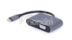Gembird USB-C/HDMI, VGA adaptr A-USB3C-HDMIVGA-01