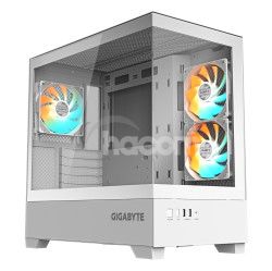 GIGABYTE C201 PANORAMIC ICE/Midi Tower/Transpar./Biela GB-C201PI