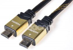 GOLD HDMI High Speed + Ethernet kbel, pozlten kon.