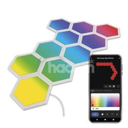GoSmart LED svietidlo Hexagon, tartovac sada, 10 dielov, 19 W, RGBIC stmievaten, WiFi ZIW22AR