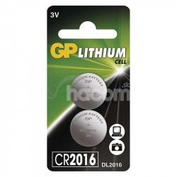GP CR2016 Lítiová gombíková batéria (2ks) 1042201612