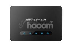 Grandstream HT812 (ATA), 2x FXS, 2 SIP úèty, 1x Gbit LAN, NAT router, 3-cestná konf., auto-provis. HT812