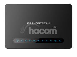 Grandstream HT818 (ATA), 8x FXS, 2 SIP úèty, 1x Gbit LAN, NAT router, 3-cestná konf., auto-provisio. HT818