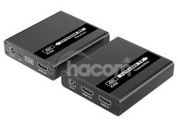 HDMI KVM Extender 4K a FULL HD 1080p na 70m, USB khext70-6