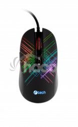 Herná myš C-TECH Dusk (GM-27L), casual gaming, 3200 DPI, RGB podsvietenie, USB GM-27L
