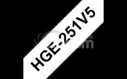 HGE-251, biela / ierna, 24 mm HGE251V5