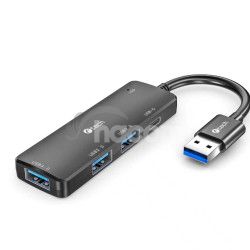 HUB USB C-tech UHB-U3-AC, 3x USB-A/1x USB-C/USB 3.0 UHB-U3-AC