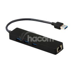 i-tec USB 3.0 SLIM HUB 3 Port With Gigabit LAN U3GL3SLIM