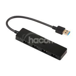 i-tec USB 3.0 SLIM HUB 4 Port passive - Black U3HUB404