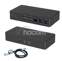 i-tec USB 3.0/USB-C/Thunderbolt 3 Professional Dual 4K Display Docking Station Gen2, PD 100W CADUAL4KDOCKPD2