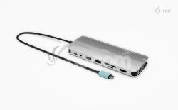 i-tec USB-C Metal Nano 3x Display Dock, 2x HDMI 1x USB-C video, Power Delivery 140W C31NANOTRIPLEDOCKPD