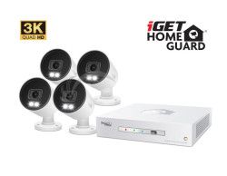 iGET HGDVK83304 - Kamerový 3K set, 8CH DVR + 4x kamera 3K, zvuk, LED, SMART W/M/Andr/iOS HGDVK83304