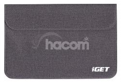 iget iC10 - univerzlne pzdro do 10.1 "pre tablety, s magnetickm uzatvranm - sivoierna iC10