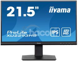 22" iiyama XU2292HS-B5: IPS, FHD, VGA, HDMI, DP, repro. XU2292HS-B5