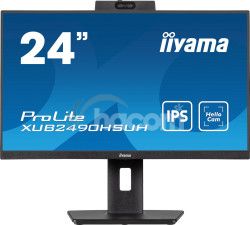 24" iiyama XUB2490HSUH-B1: IPS, FHD, HAS, webcam XUB2490HSUH-B1