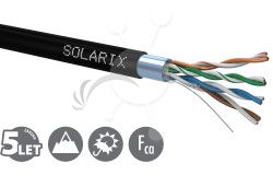 Vonkaj int. kbel Solarix CAT5e FTP PE 100m/box SXKD-5E-FTP-PE