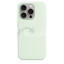 iPhone 15 Pre Silicone Case with MS - Soft Mint MWNL3ZM/A