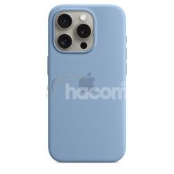iPhone 15 Pre Silicone Case with MS - Winter Blue MT1L3ZM/A