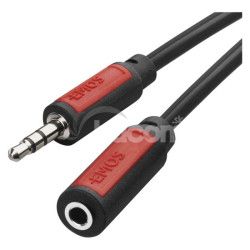 JACK kbel 3,5mm stereo, vidlica - 3,5mm zsuvka 2,5m SM5102