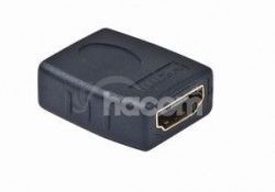 Kab. redukcia HDMI-HDMI F / F, pozlátené kontakty, čierna A-HDMI-FF