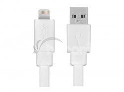 AVACOM USB kábel pre Apple iPhone Lightning, PFI certifikácia, 120cm, biela DCUS-MFI-120W