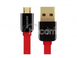 Kbel AVACOM MIC-40R USB - Micro USB, 40cm, erven DCUS-MIC-40R