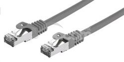 Kbel C-TECH patchcord Cat7, S/FTP, siv, 15m CB-PP7-15