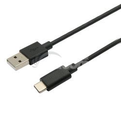 Kábel C-TECH USB 2.0 AM na Type-C kábel (AM/CM), 1m, èierny CB-USB2C-10B