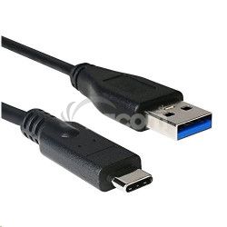 Kbel C-TECH USB 3.0 AM na Type-C kbel (AM / CM), 2m, ierny CB-USB3C-20B