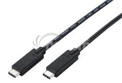 Kbel C-TECH USB 3.2, Type-C (CM/CM), PD 100W, 20Gbps, 1m, ierny CB-USB32-10B