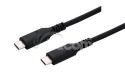 Kbel C-TECH USB 4.0, Type-C (CM/CM), PD 100 W, 40 Gbps, 0,5 m, ierny CB-USB4-05B
