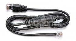 K�bel RJ12 24V pre STAR�� pokladni�n� z�suvky C4x0A a tla�iare�, 1,1 m, �ierny EKA0511