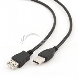 Kbel USB AA 3m 2.0 predlovac HQ Black CCP-USB2-AMAF-10