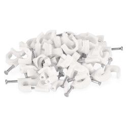 K�blov� pr�chytka 10 mm, biela, 50 ks 50ks A2826