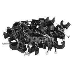 K�blov� pr�chytka 10 mm, �ierna, 50 ks 50ks A2825