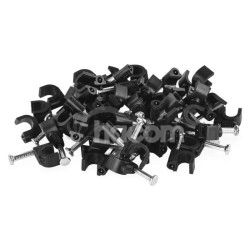 K�blov� pr�chytka 6 mm, �ierna, 50 ks 50ks A2821