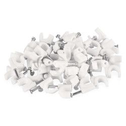 K�blov� pr�chytka 8 mm, biela, 50 ks 50ks A2824