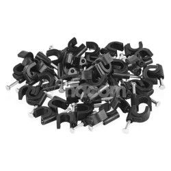 K�blov� pr�chytka 8 mm, �ierna, 50 ks 50ks A2823