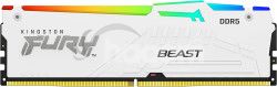 Kingston FURY Beast/DDR5/128GB/5200MHz/CL40/4x32GB/RGB/White KF552C40BWAK4-128