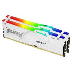 Kingston FURY Beast/DDR5/32GB/6000MHz/CL30/2x16GB/RGB/White KF560C30BWAK2-32
